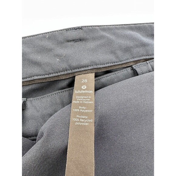 Lululemon ABC Slim-Fit 5 Pocket Pant Men's Size 28x29 Utilitech Artifact‎ - Picture 4 of 8